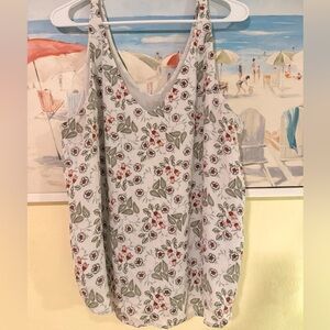 LOFT Floral Sleeveless Blouse